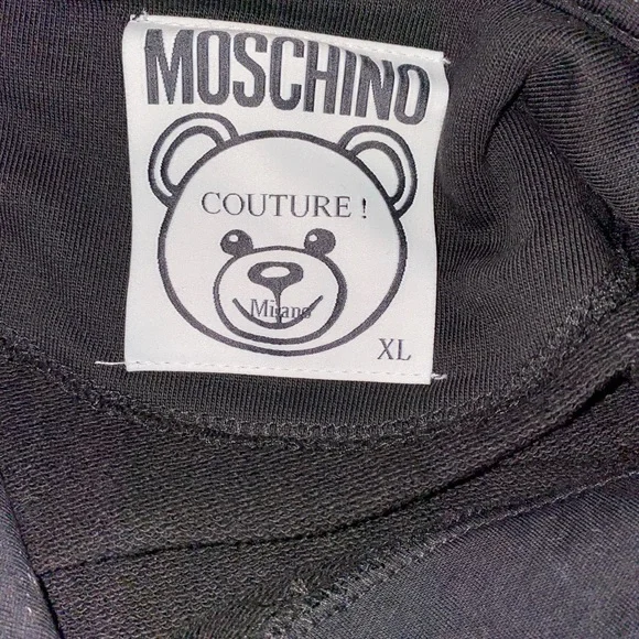 Moschino Black Pullover Hoodie